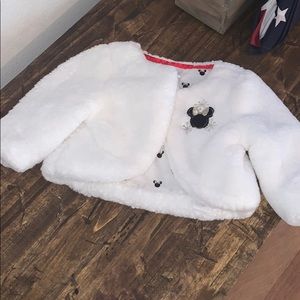 Disney baby faux fur jacket